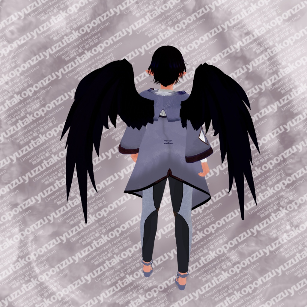 モノクロコントラスト 森の男子・狩り人 衣装セット【vroid正式版】