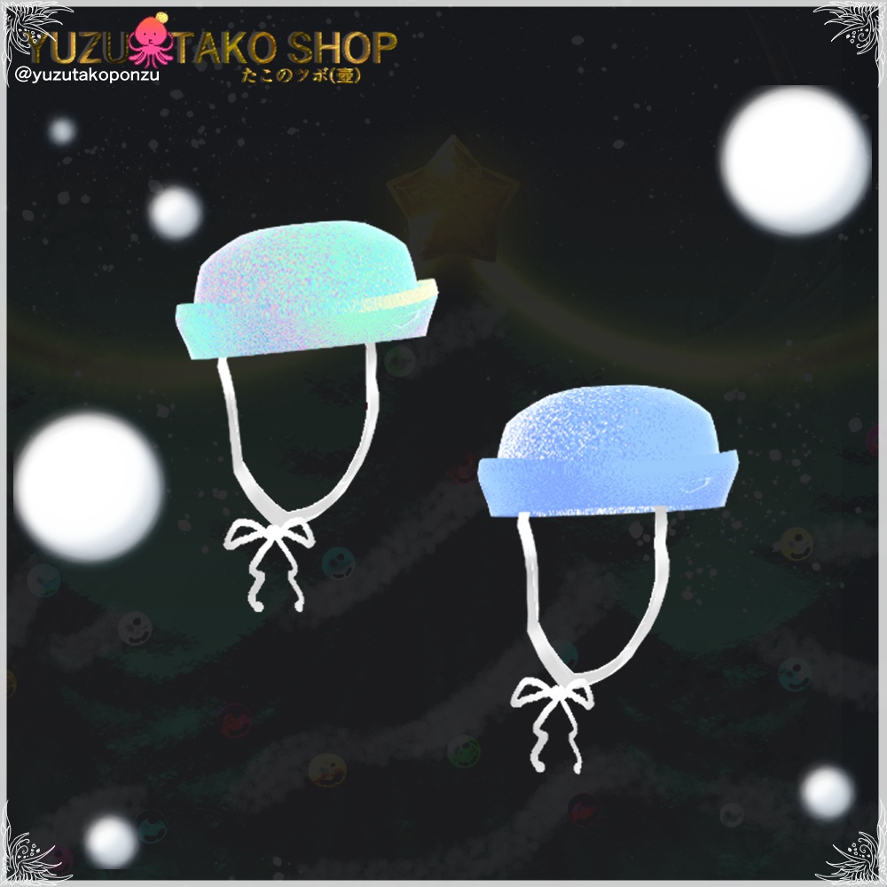 シャンパーニュハット マカロン14カラー【vroid正式版】