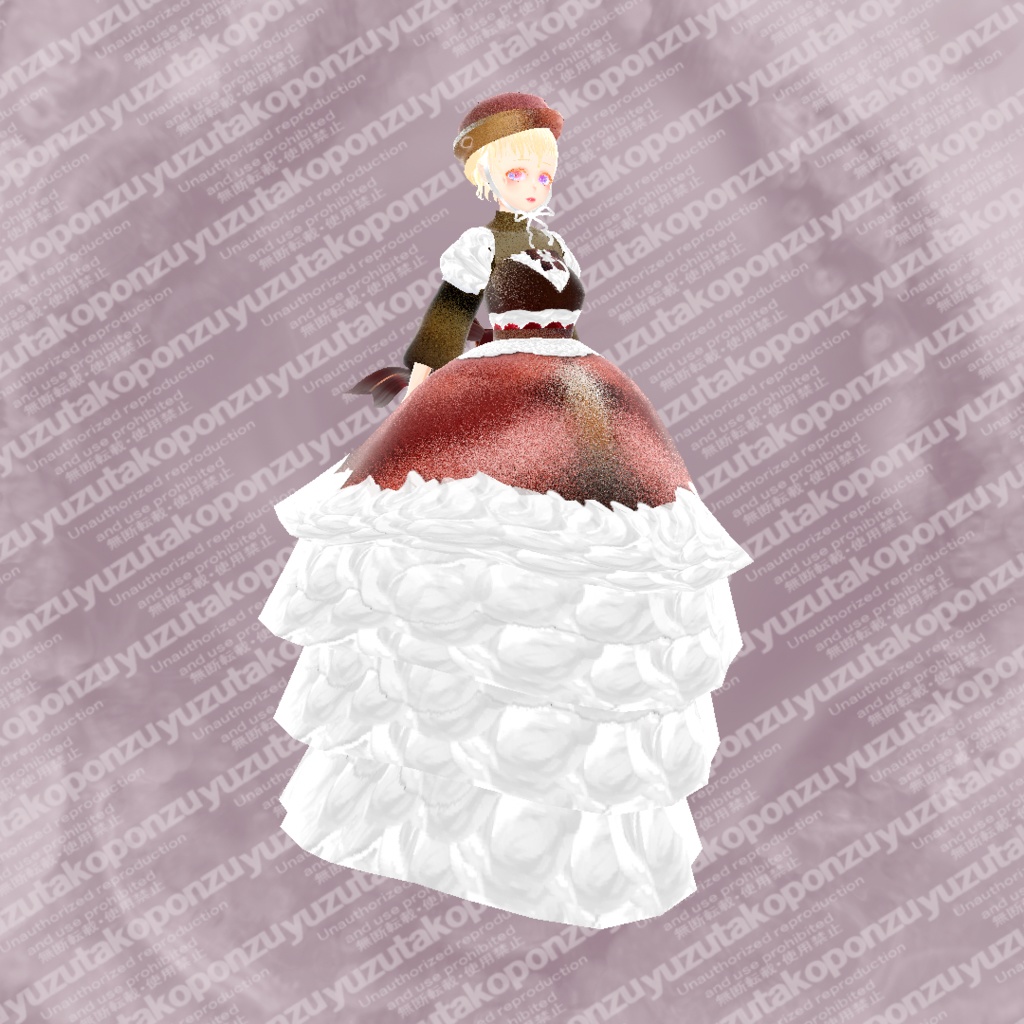 シャンパーニュハット マカロン14カラー【vroid正式版】