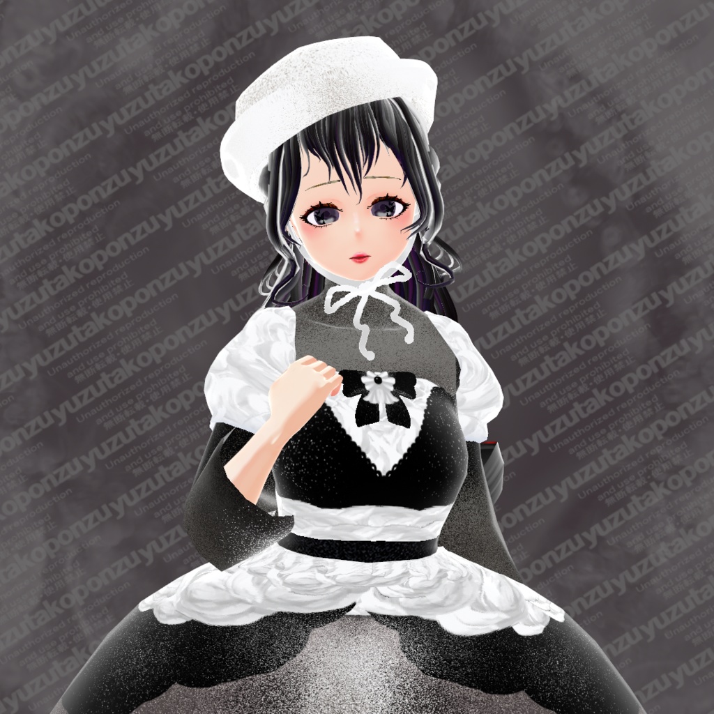 シャンパーニュハット マカロン14カラー【vroid正式版】