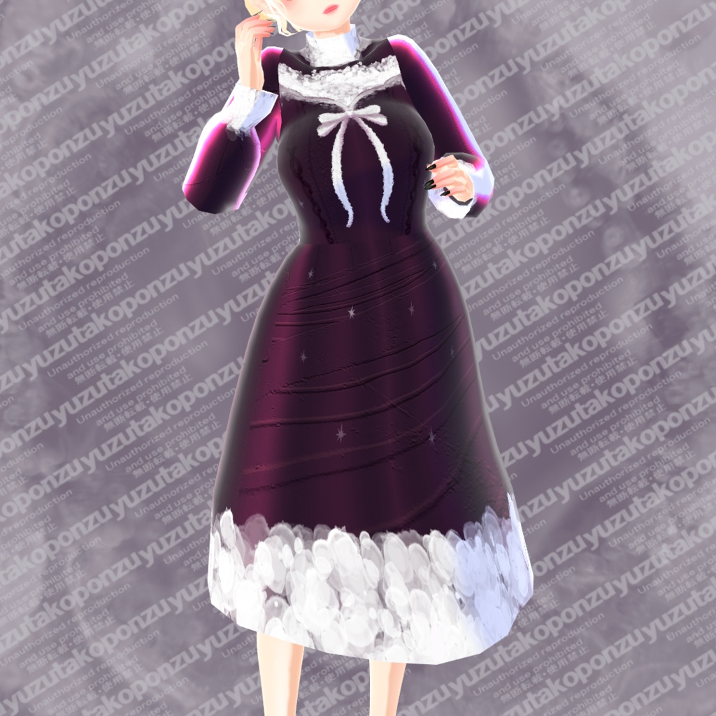 【１日期間限定free】サイバー・ふんわり衣装【vroid正式版】