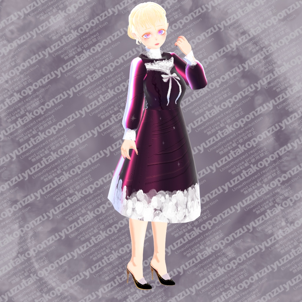 【1日期間限定free】サイバー・ふんわり衣装【vroid正式版】