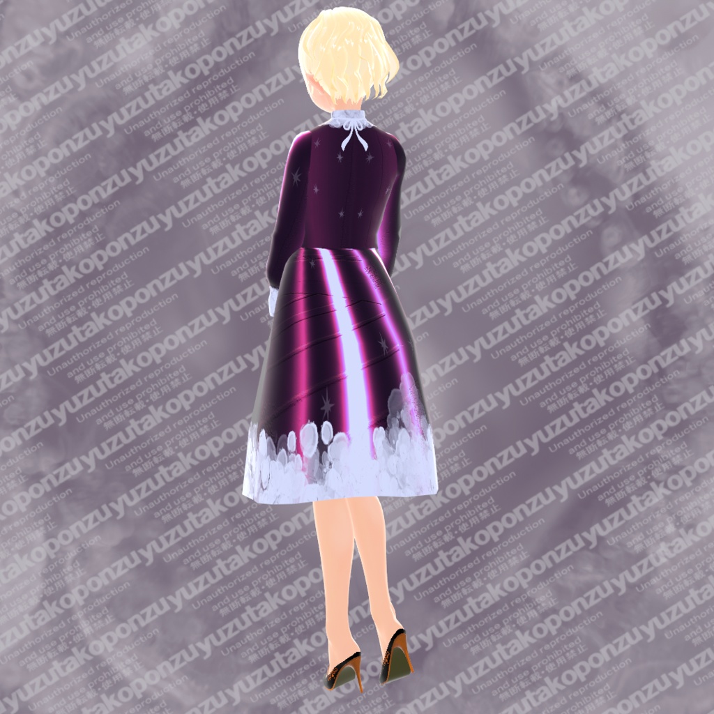 【1日期間限定free】サイバー・ふんわり衣装【vroid正式版】