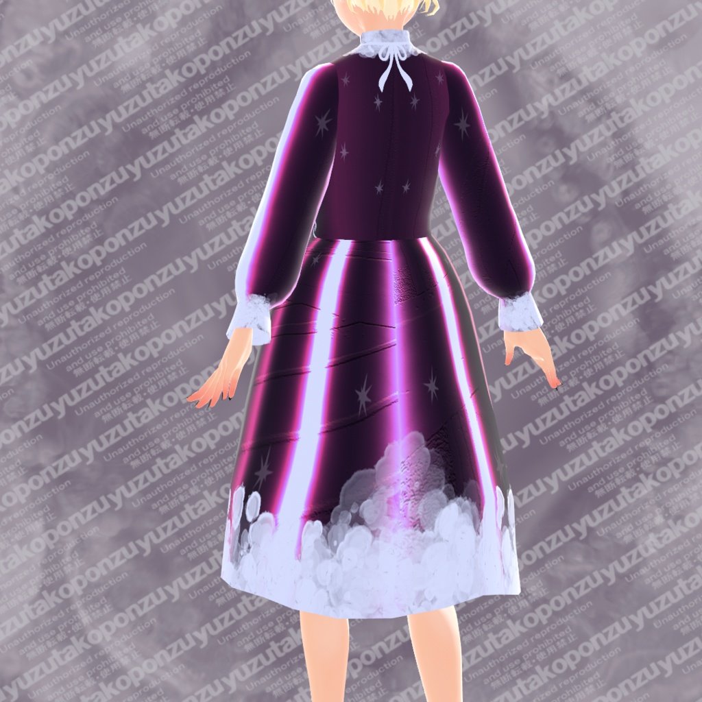 【1日期間限定free】サイバー・ふんわり衣装【vroid正式版】