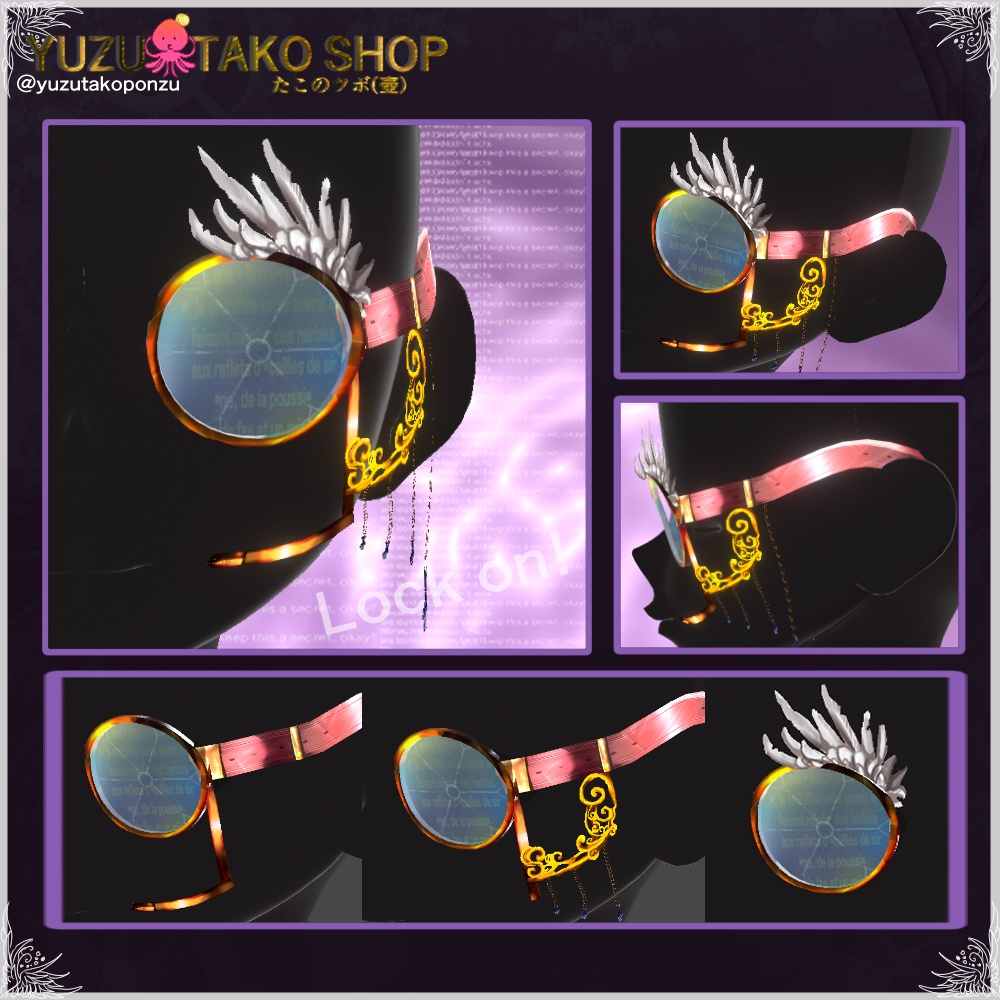 【期間限定300円 10/30まで】揺れる！ヴィンテージ スナイパー風モノクル (アクセ)【vroid正式版】