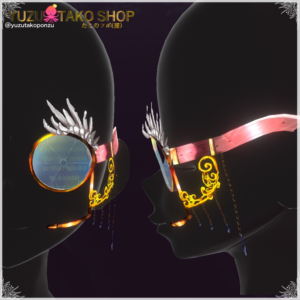 【期間限定300円 10/30まで】揺れる!ヴィンテージ スナイパー風モノクル (アクセ)【vroid正式版】