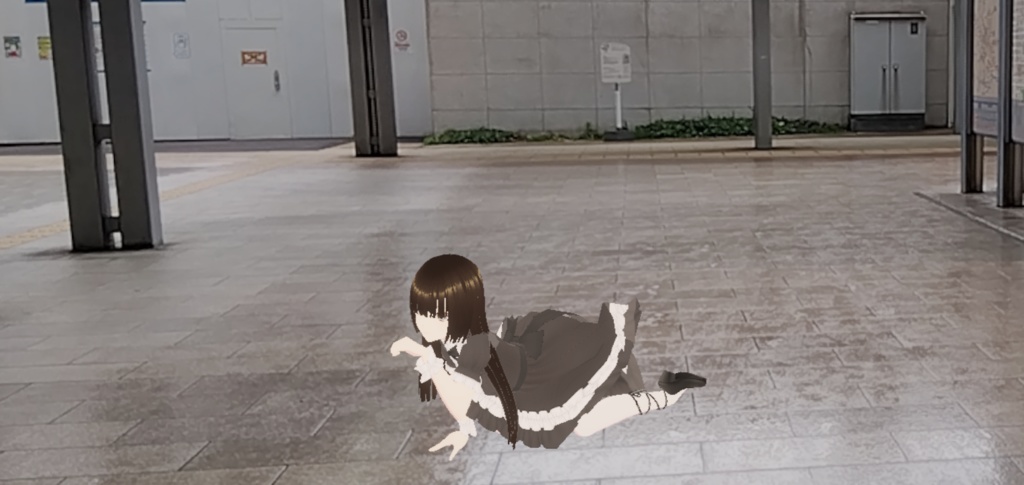 スマホのカメラと連携して3Dキャラを撮影できるアプリ(RoidFriend)