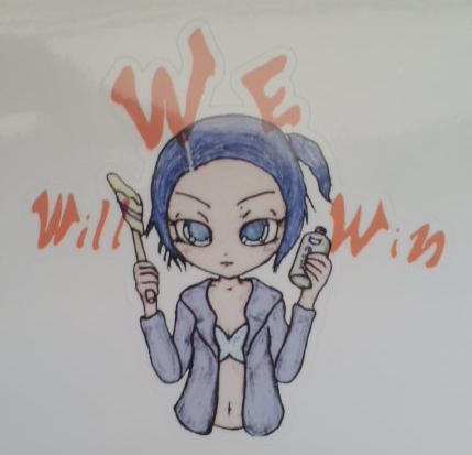 創作女の子 バレットちゃん ステッカー