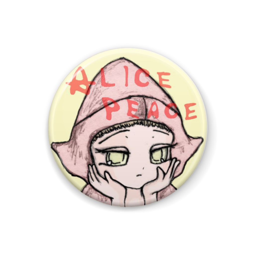 創作女の子 アリスピース 缶バッジ