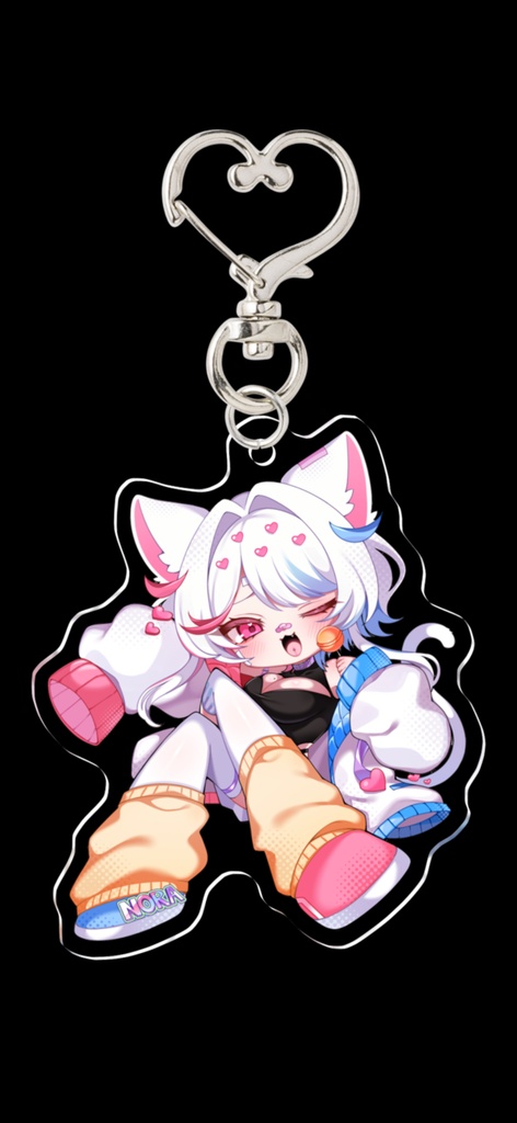 【アクリルキーホルダー】野ラ猫。通常ver