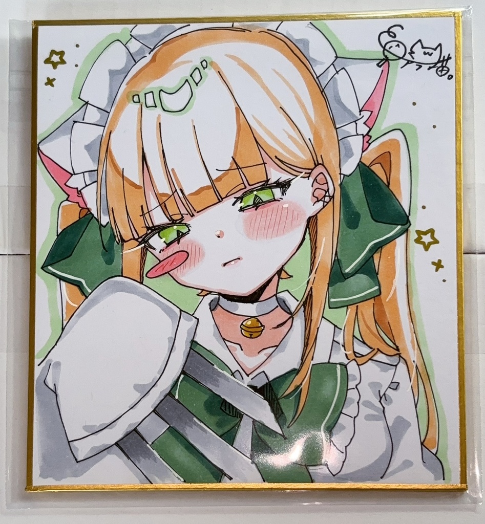 【原画色紙】メイドちゃん