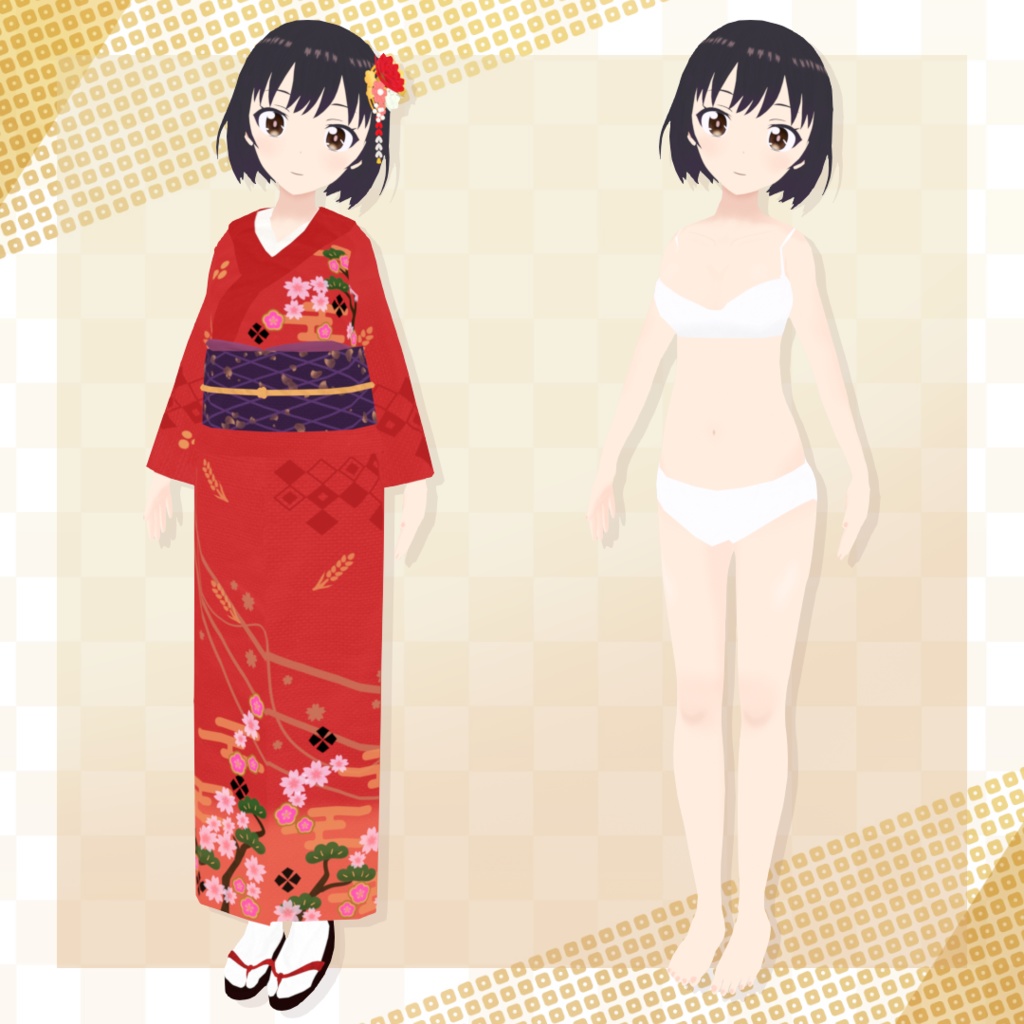 【オリジナル3Dモデル】あさひ - Asahi