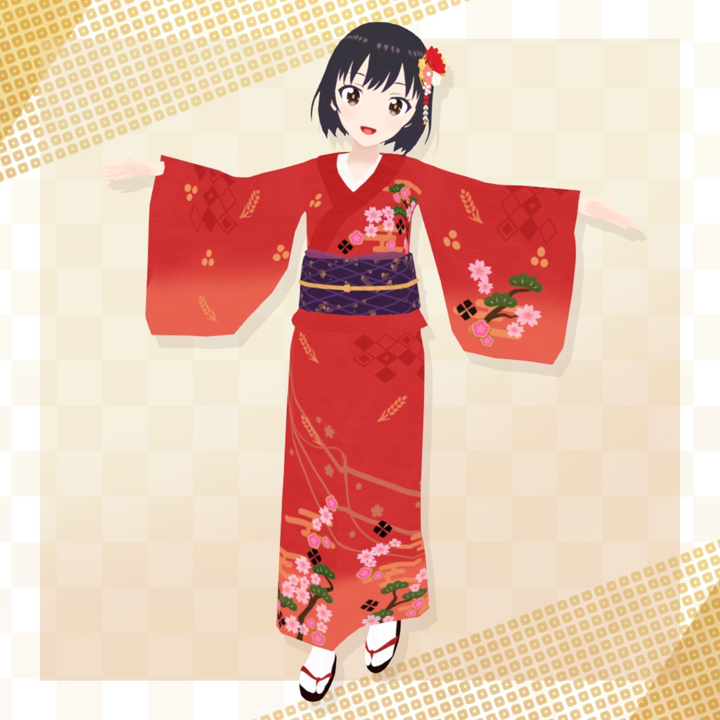 【オリジナル3Dモデル】あさひ - Asahi