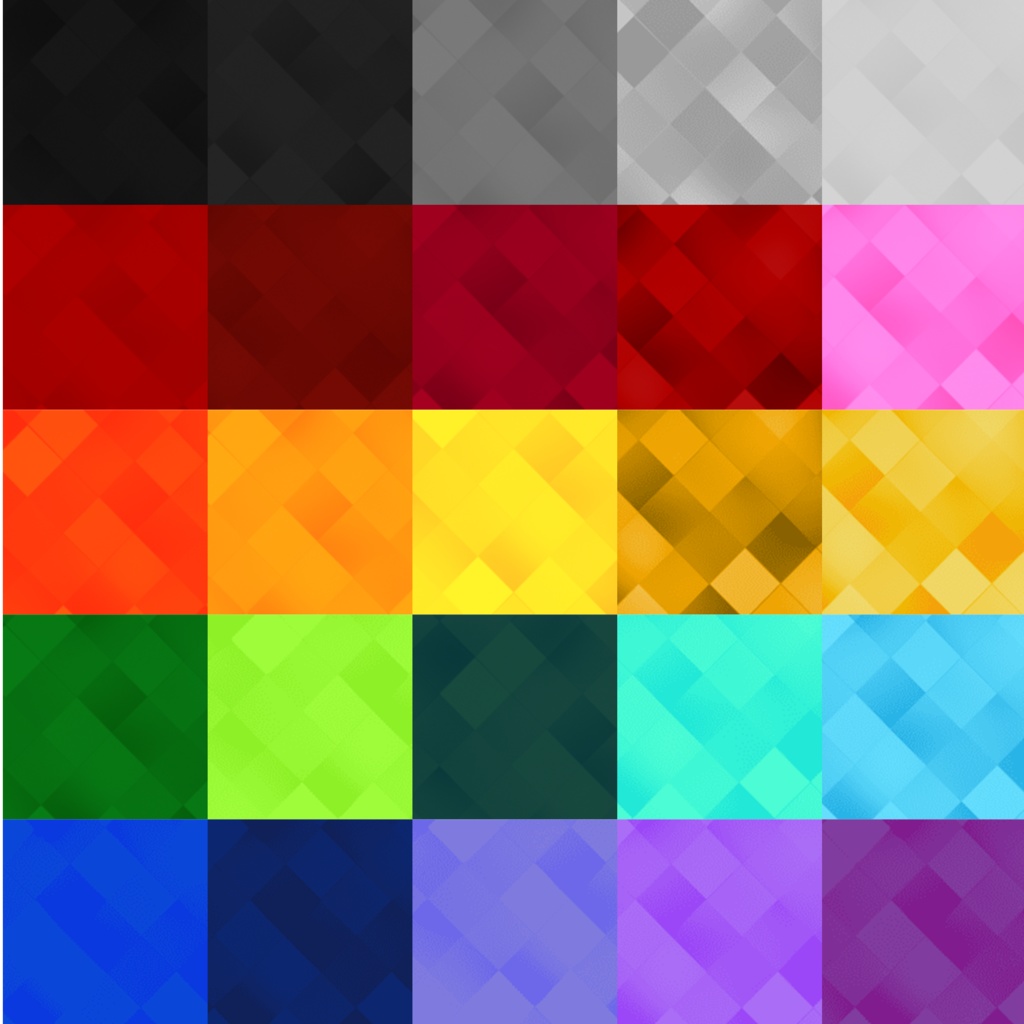 【無料あり】APNG チェッカー×グラデーション 25カラー