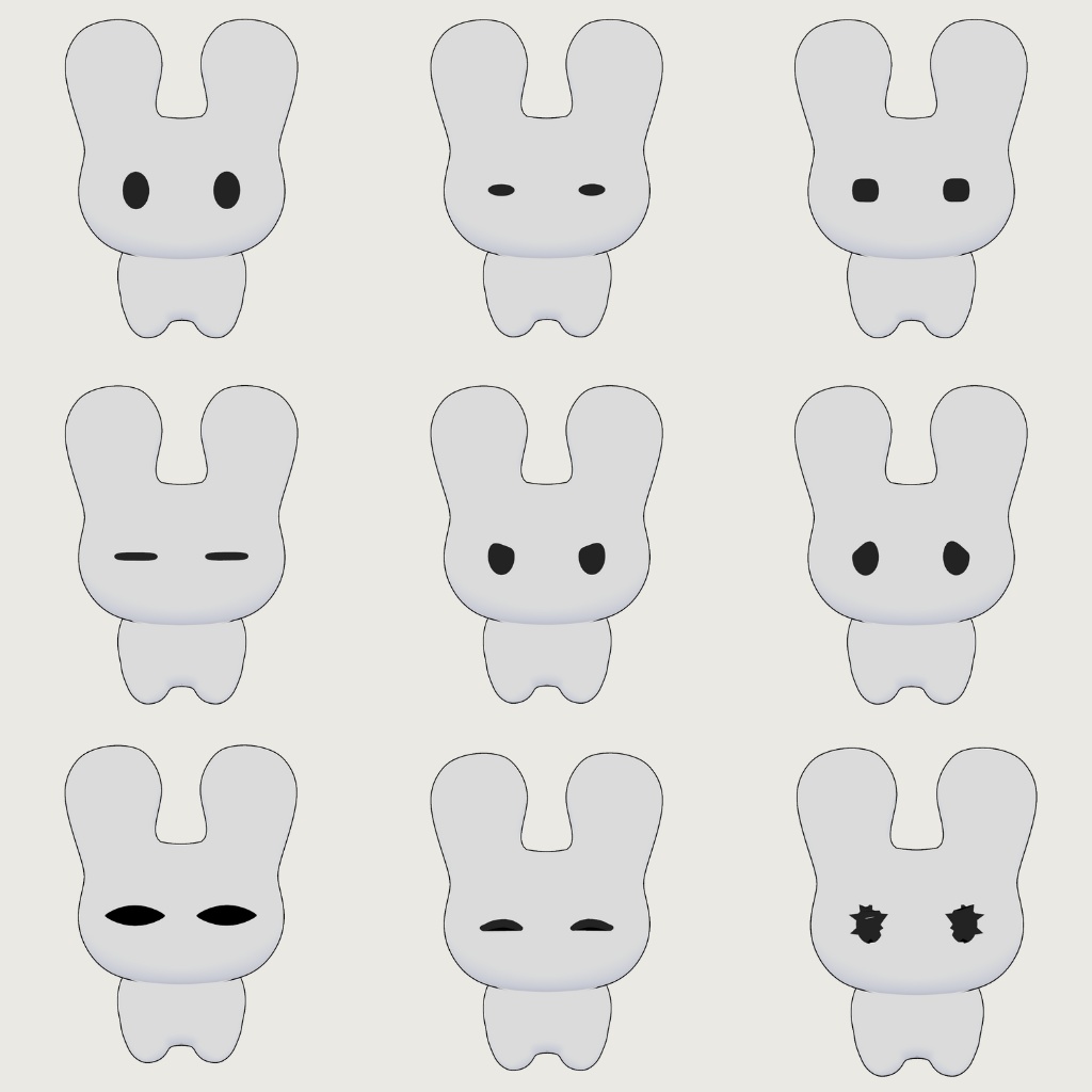 【無料】オリジナル3Dモデル-虚無さぎ