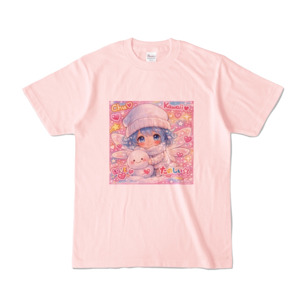 ちびかわシリーズ天使ちゃんTシャツ（ピンク）
