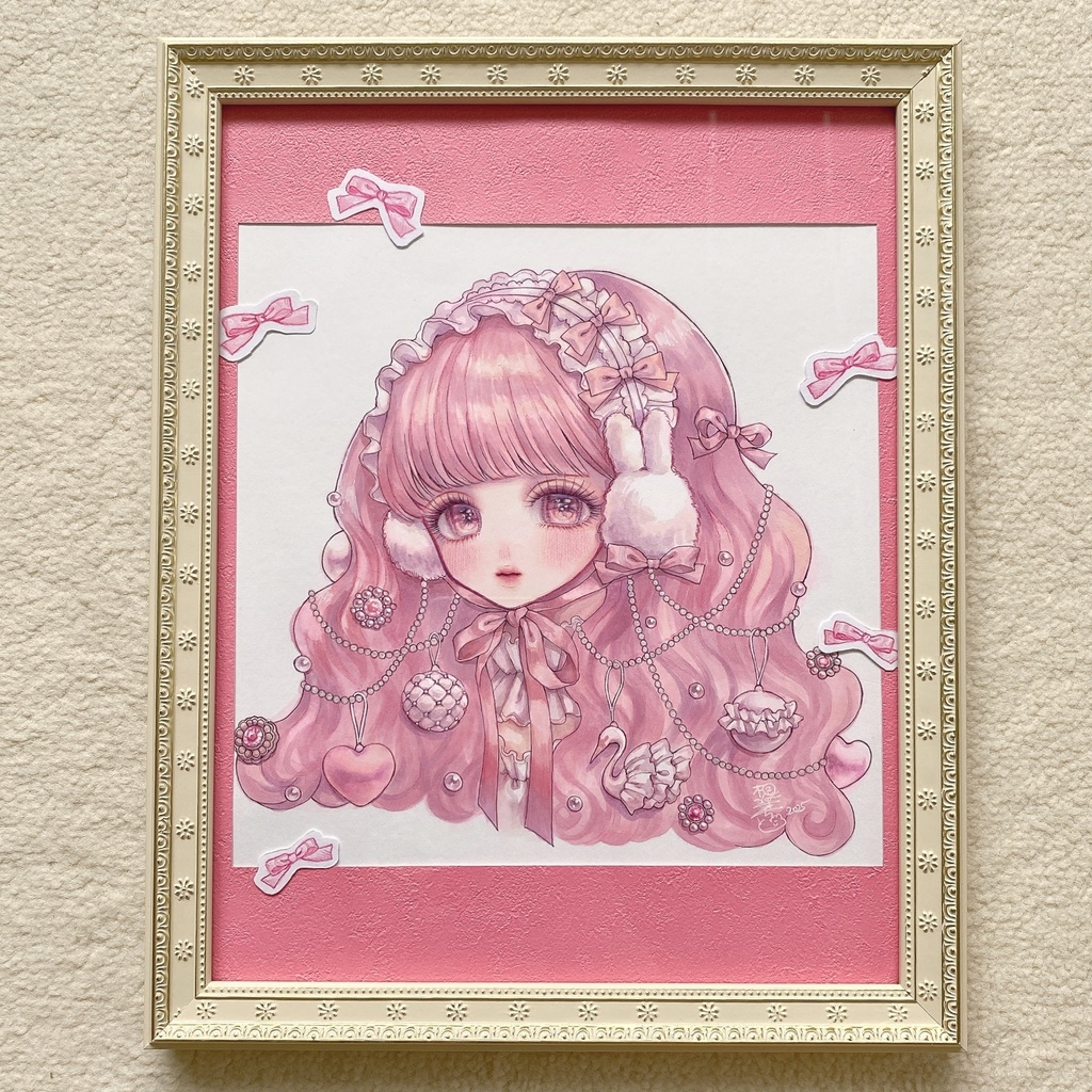 額装原画「ornament」※着払い