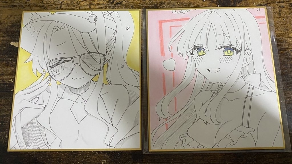 【直筆/アナログ】リクエスト色紙