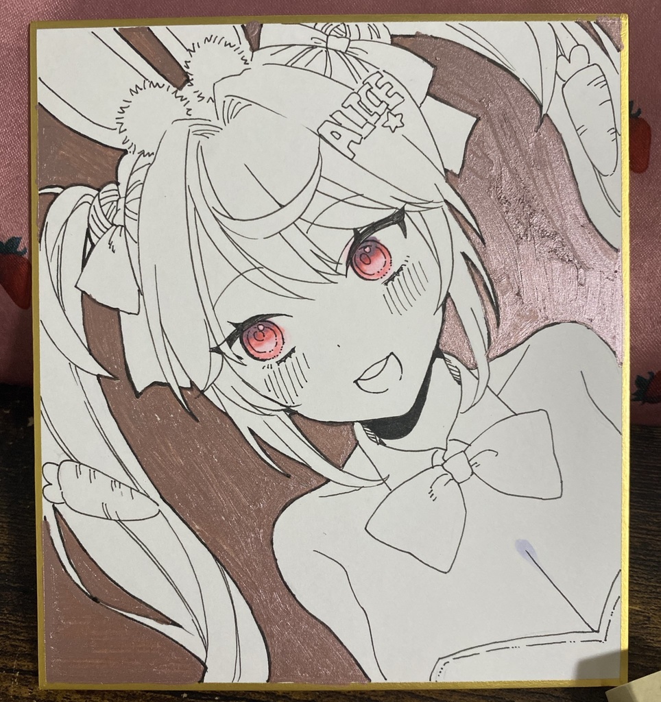 【直筆/アナログ】リクエスト色紙