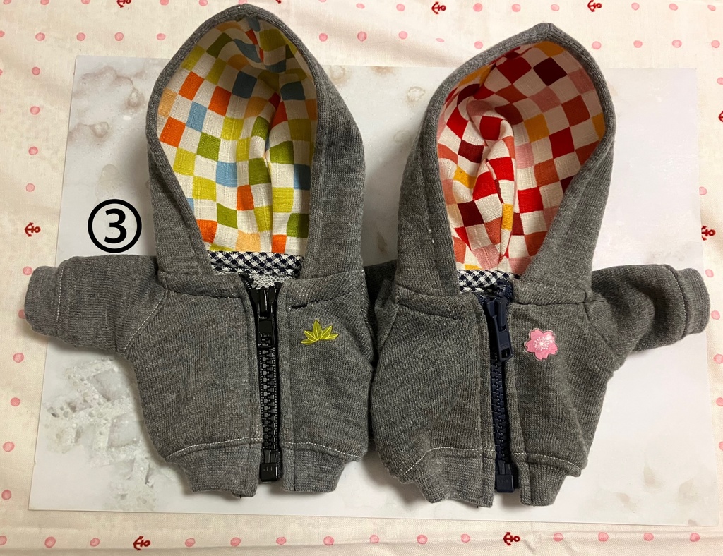 ぬいぬいパーカー和風