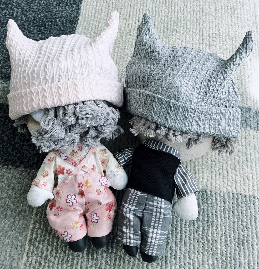 ネコミミ風キャップ