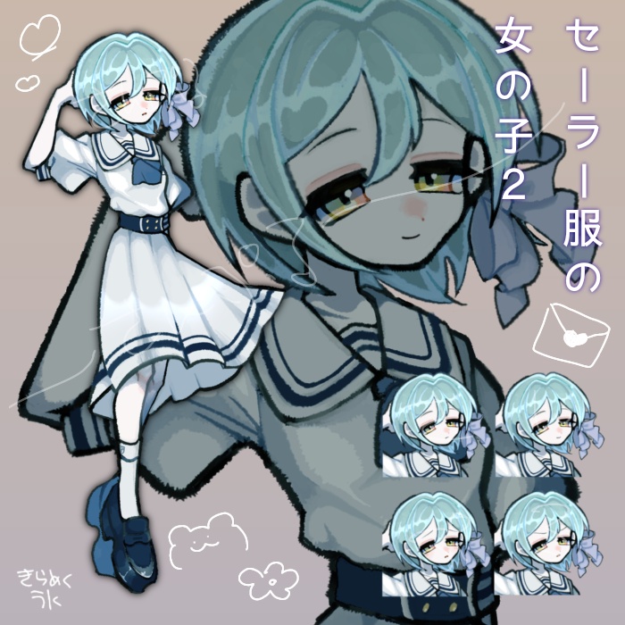 【無料版有り】セーラー服の女の子２【立ち絵素材】