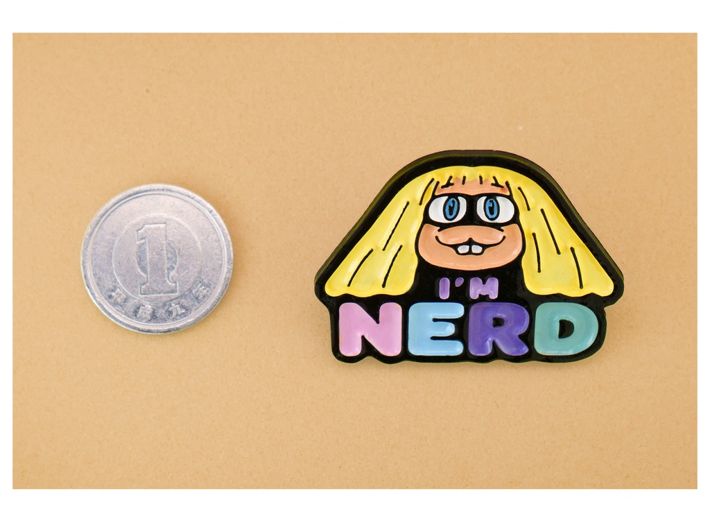 MADE OF ODD 樹脂アートピンズ 〜I‘m NERD〜