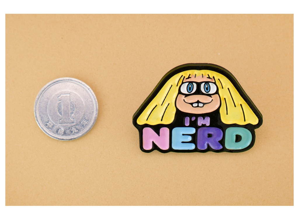 MADE OF ODD 樹脂アートピンズ 〜I‘m NERD〜
