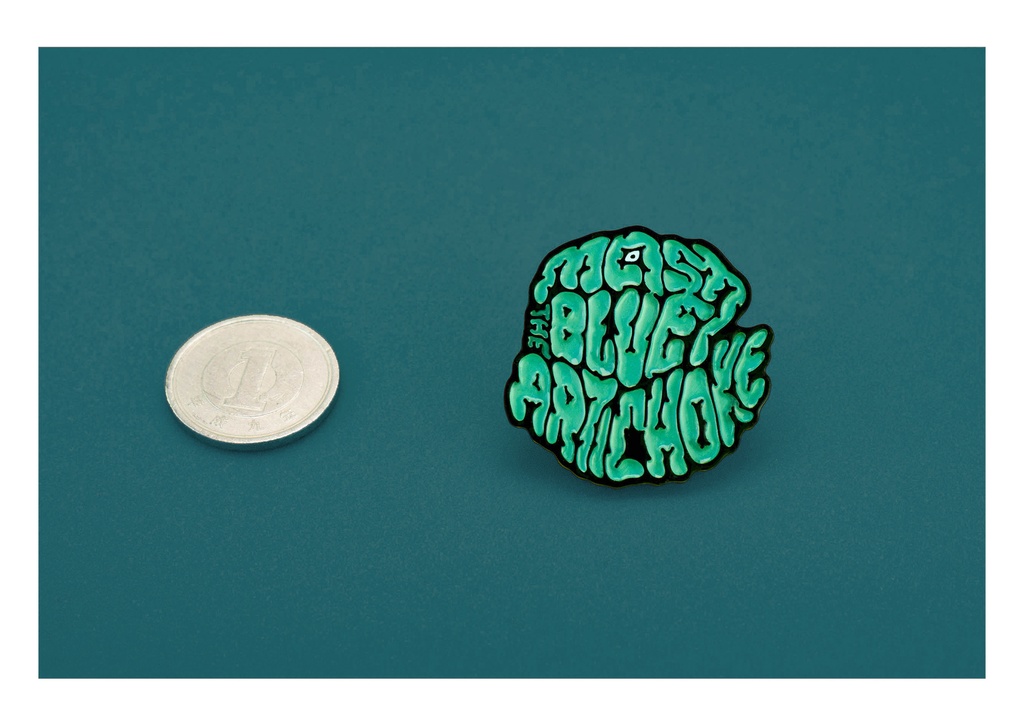 MADE OF ODD 樹脂アートピンズ 〜mash the BLUE ARTICHOKE〜
