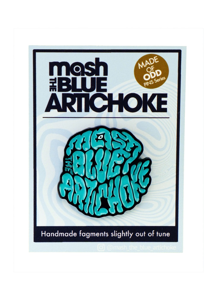 MADE OF ODD 樹脂アートピンズ 〜mash the BLUE ARTICHOKE〜