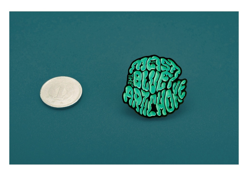 MADE OF ODD 樹脂アートピンズ 〜mash the BLUE ARTICHOKE〜