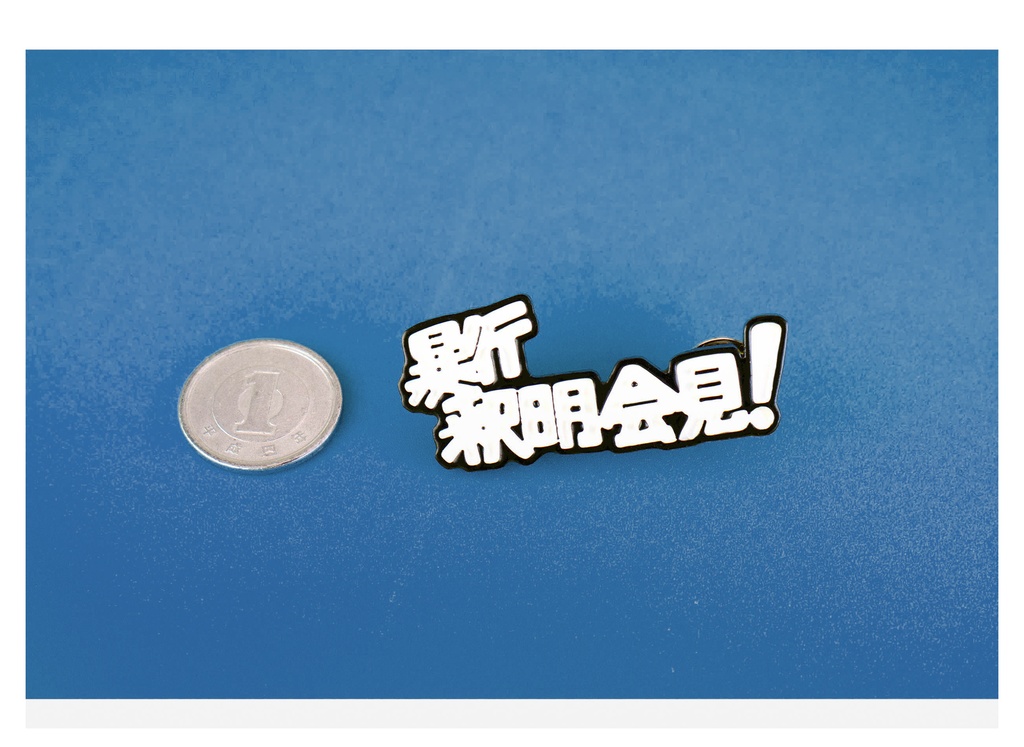 MADE OF ODD 樹脂アートピンズ 〜暴行釈明会見〜