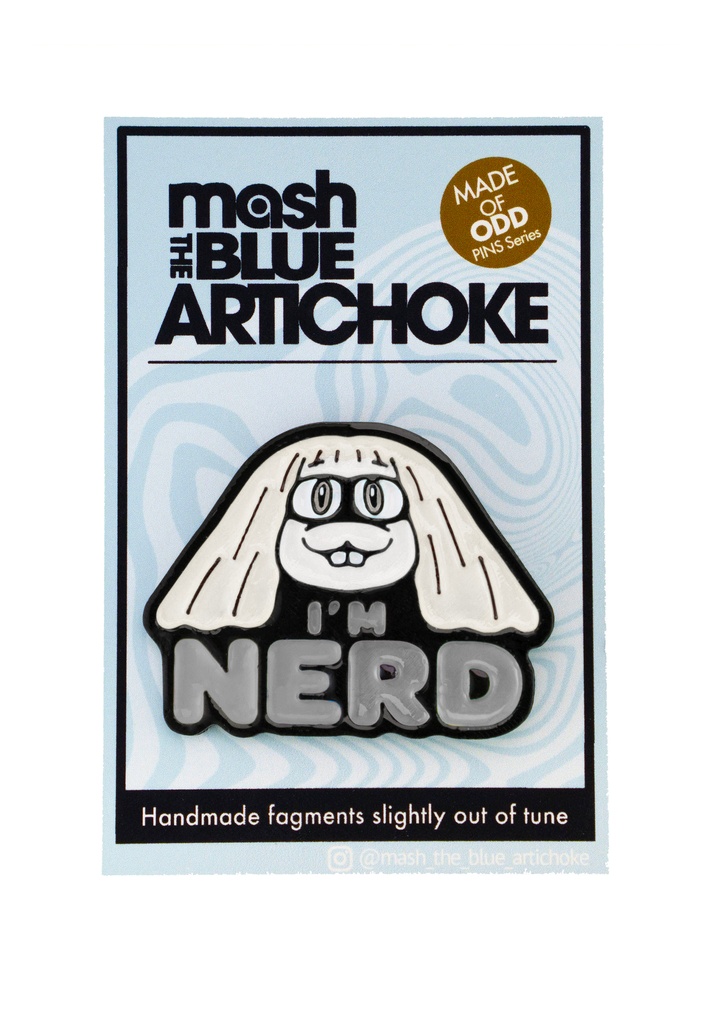 【Pins】I‘m NERD monochrome