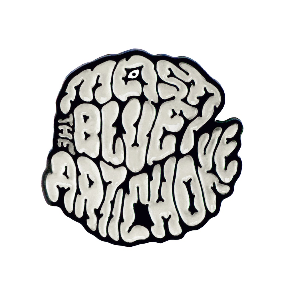 【Pins】mash the BLUE ARTICHOKE monochrome