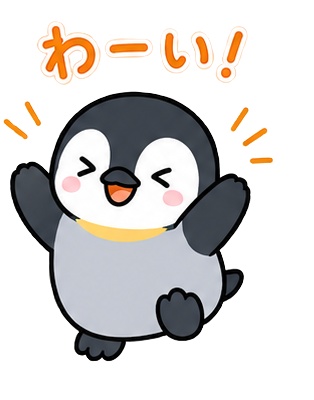 ペンギンスタンプ8種セット【LINE/Discord素材】