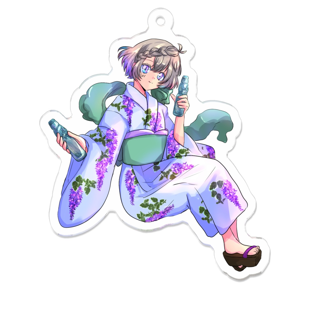 浴衣アクキー壱葉てあ