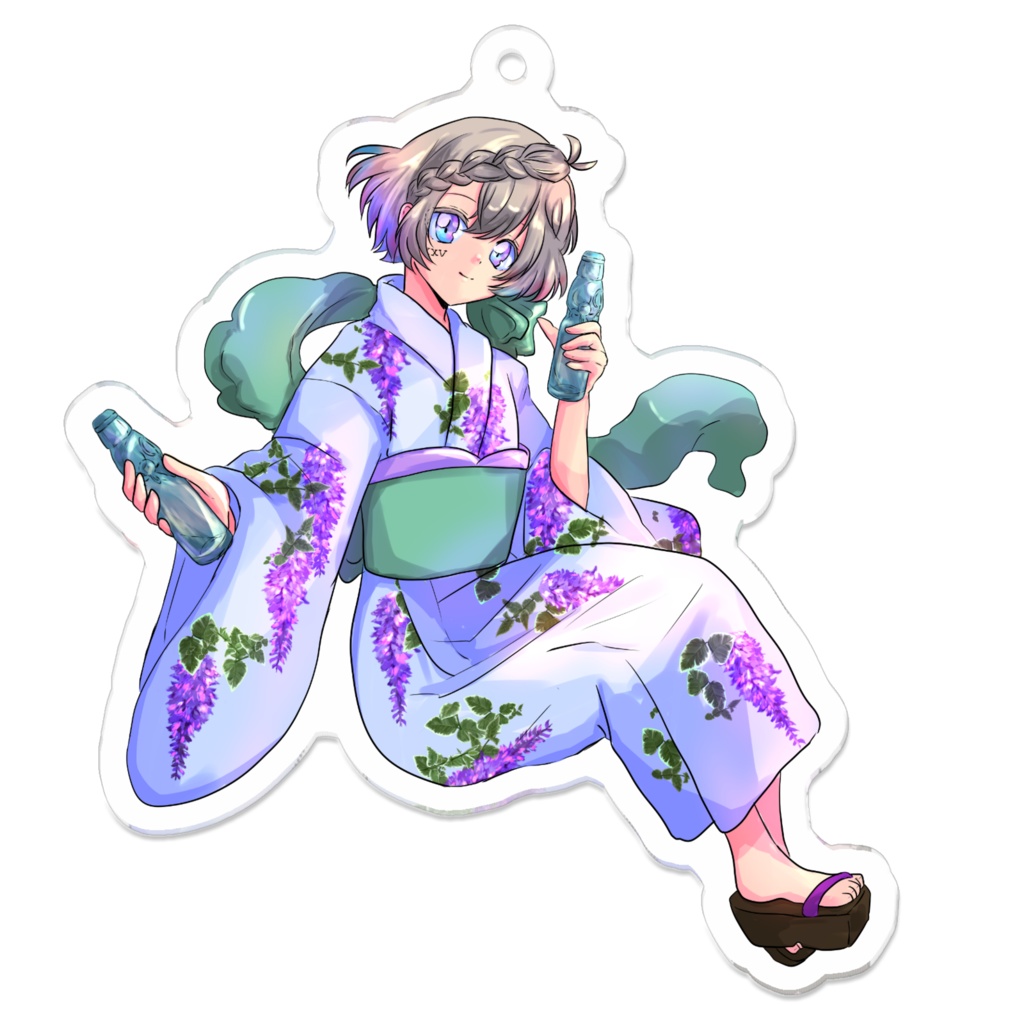 浴衣アクキー壱葉てあ