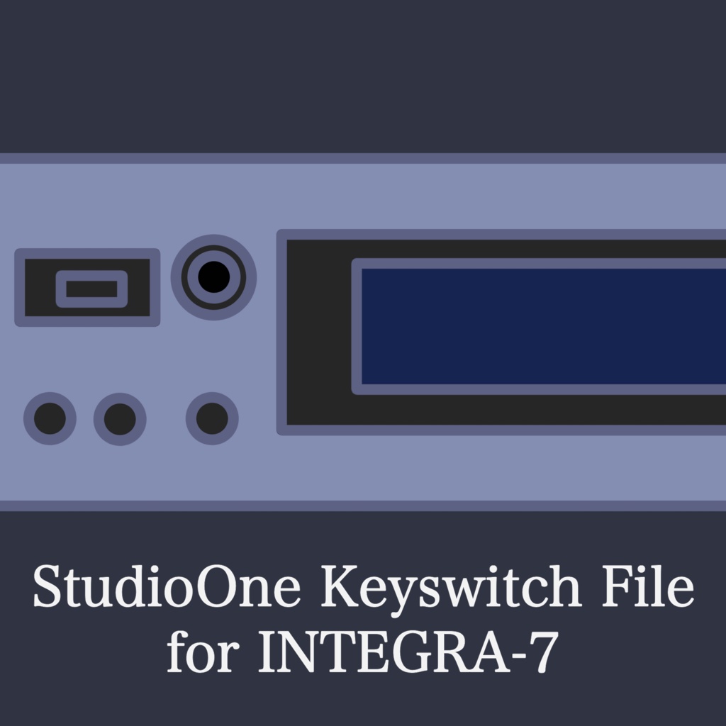 StudioOne Keyswitch File for INTEGRA-7