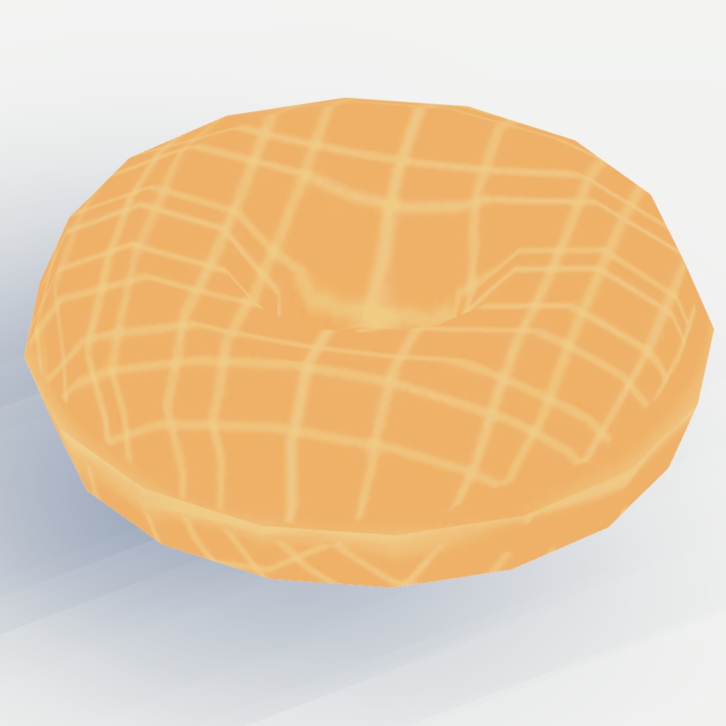 【3Dモデル】ドーナッツ4種