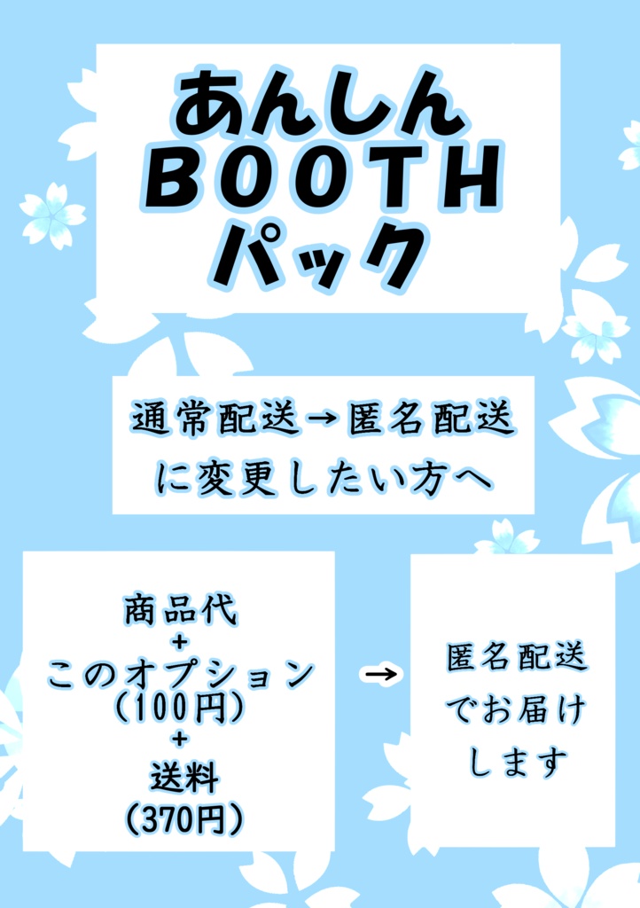 匿名配送オプション