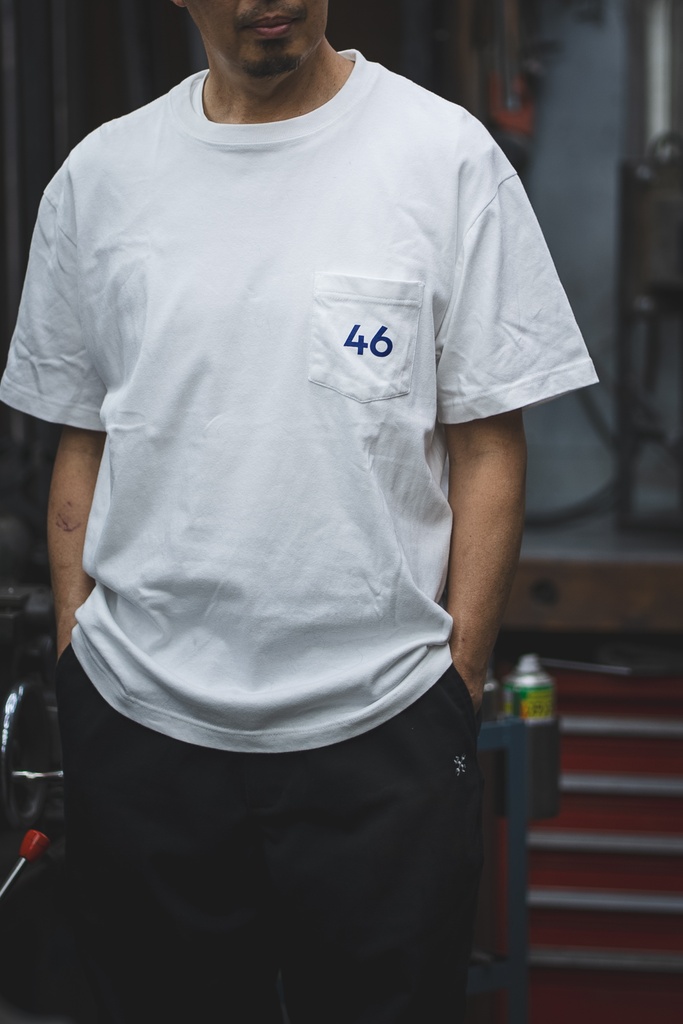 46works Logo Pocket T-shirt (Black&White)