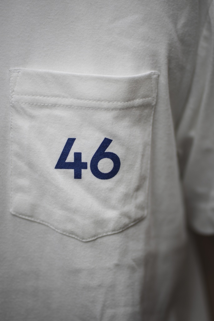 46works Logo Pocket T-shirt (Black&White)
