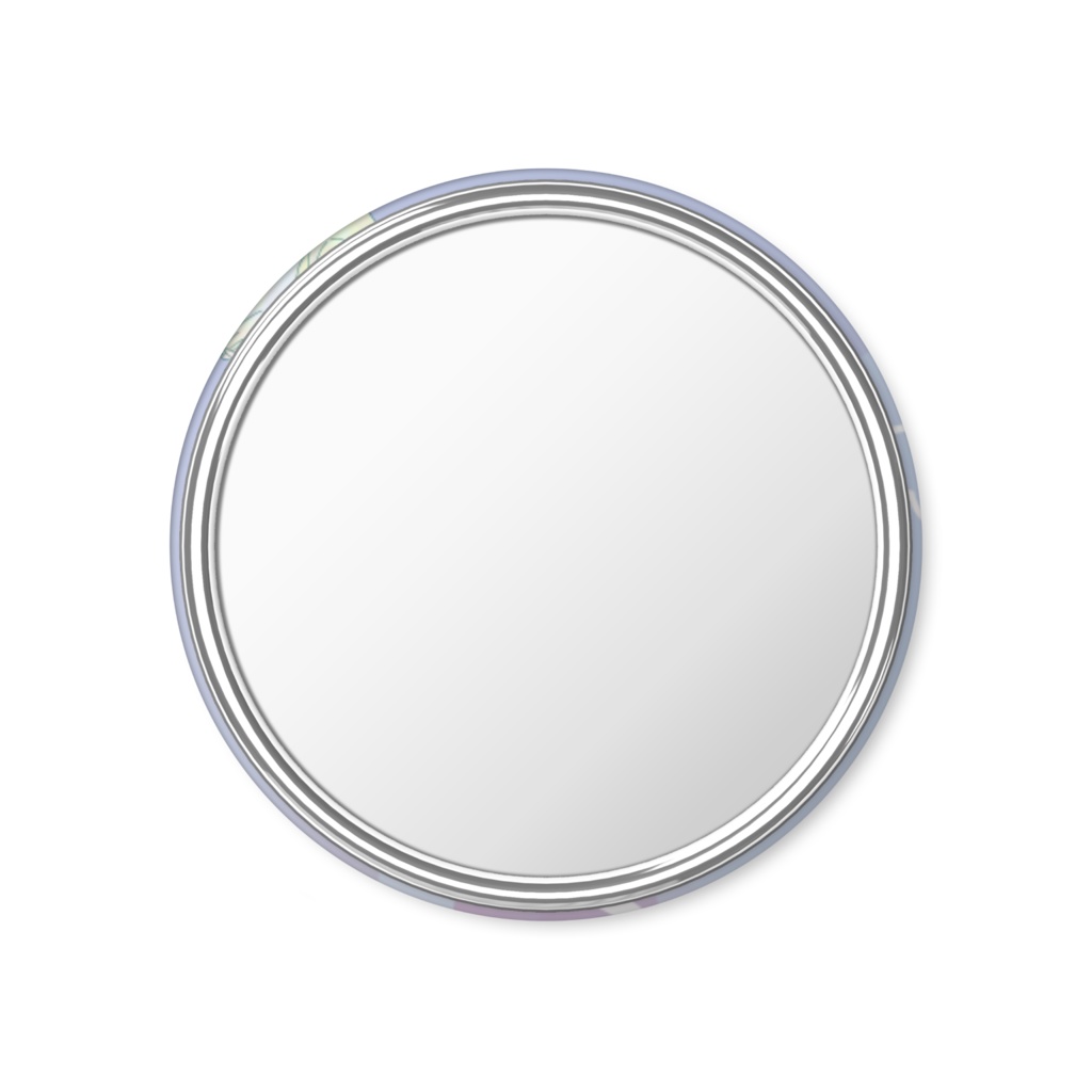 【受注生産品】缶ミラー 花