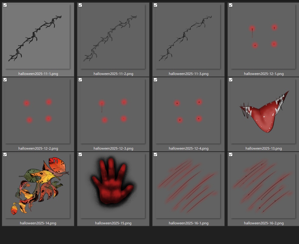 vrchat想定ハロウィンタトゥー2025(10月中セール)