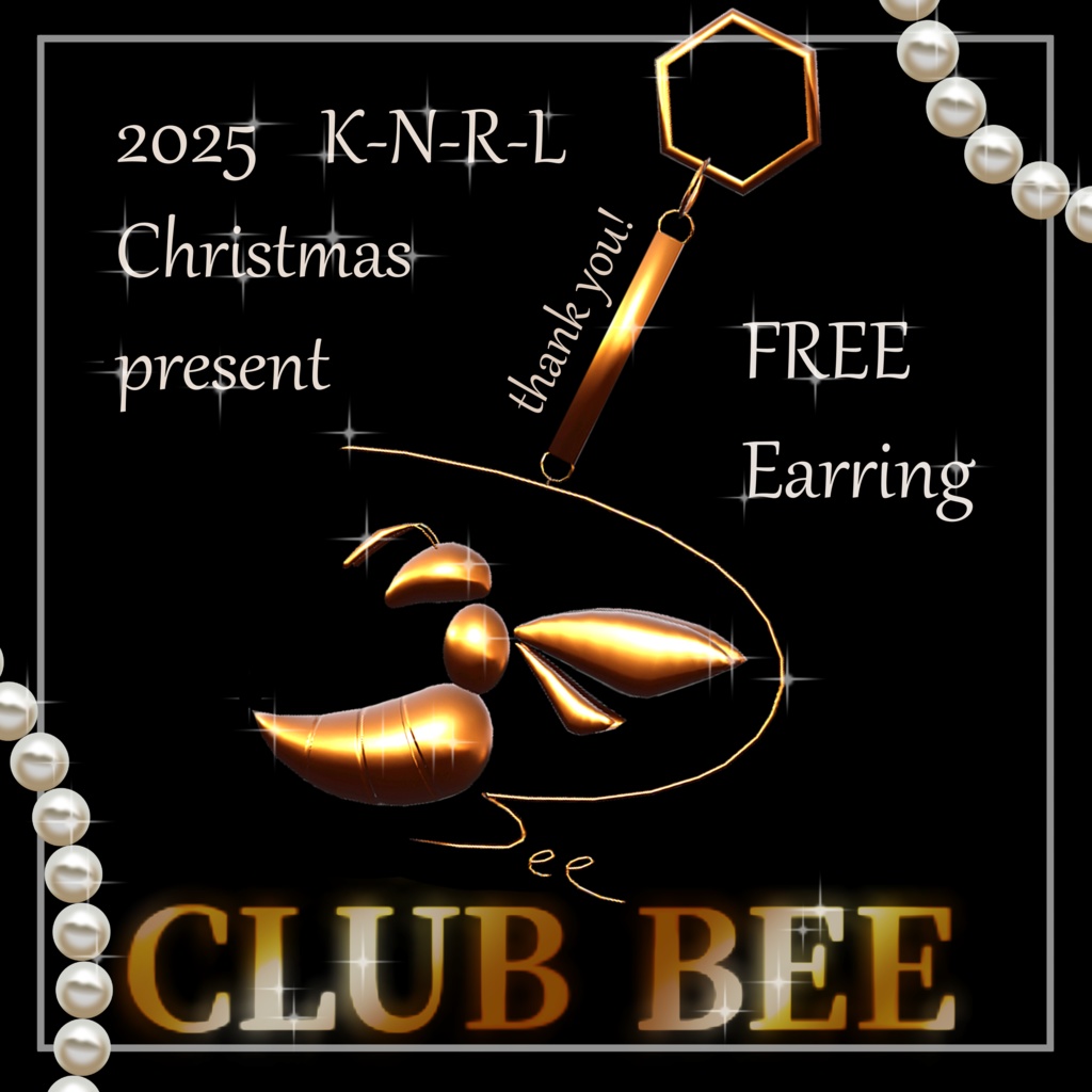 【FREE】CLUB BEE collaboration Earring 2025
