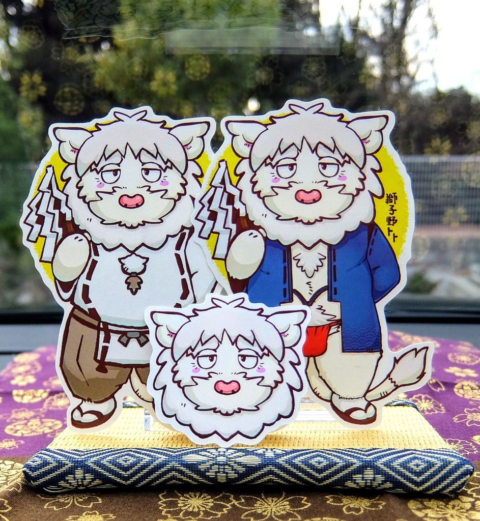 獅子野トト：ステッカー３枚セット