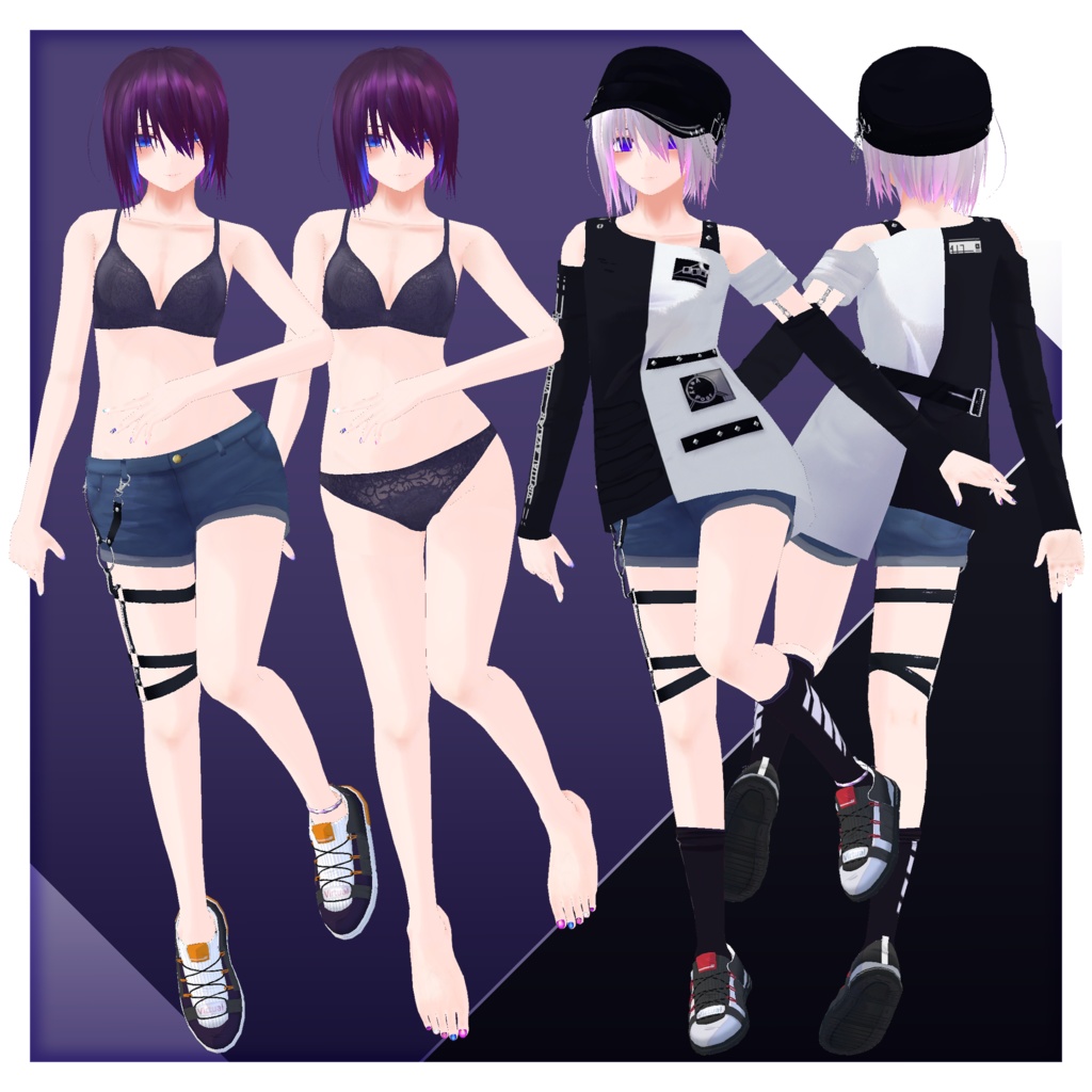 【VRC向け】ShiNA/シィナ【オリジナル3Dモデル】