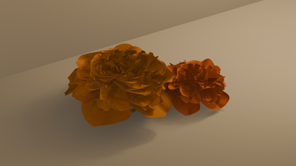 【無料 / Free】花飾り ＆ フラワー素材セット【3Dモデル / VRChat】