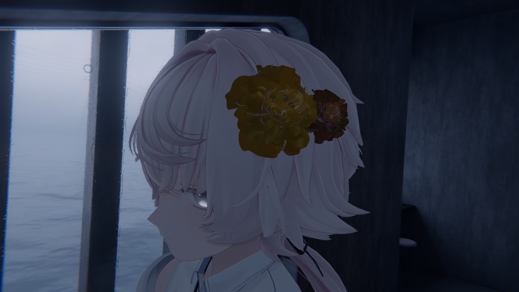 【無料 / Free】花飾り & フラワー素材セット【3Dモデル / VRChat】