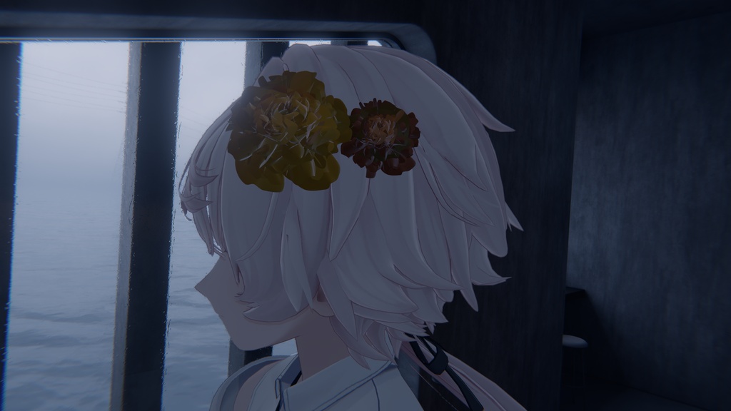 【無料 / Free】花飾り & フラワー素材セット【3Dモデル / VRChat】